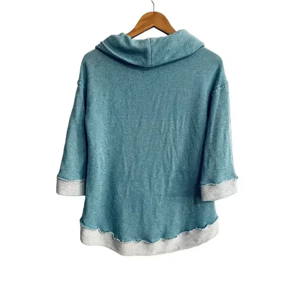 Soft surroundings crowl neck sweater - Picture 3 of 7